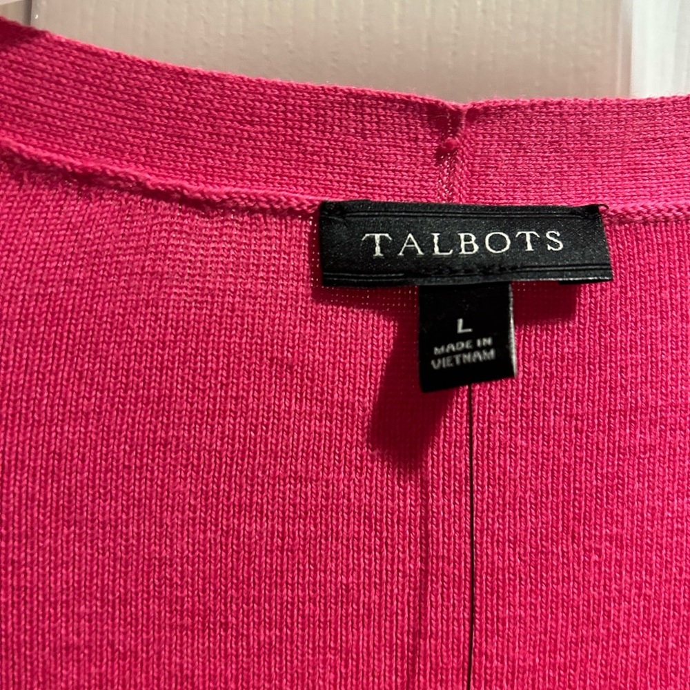 Talbots Pretty in a pink Cardigan - Picture 11 of 11